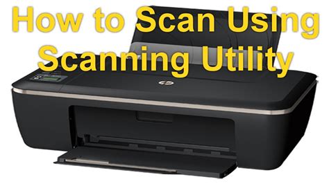 HP Deskjet Ink Advantage 2515 - Scanning A Document Using HP Scanning Utility - Preview - YouTube