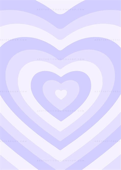 Light purple aesthetic heart background ⋆ The Aesthetic Shop | Purple ...