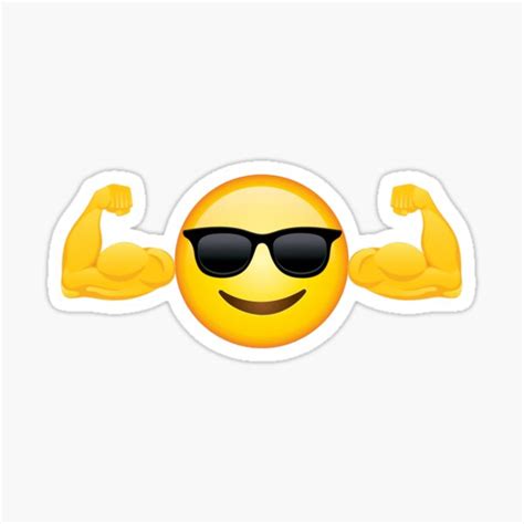 Stickers sur le thème Muscle Emoji | Redbubble