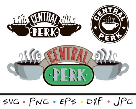 Central Perk Svg File Friends Svg Cut File TV Show Clipart - Etsy