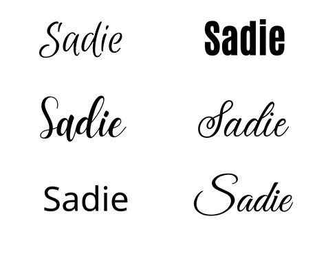 Sadie Svg , Sadie Baby Name Svg, Sadie Wedding Name Svg - Etsy