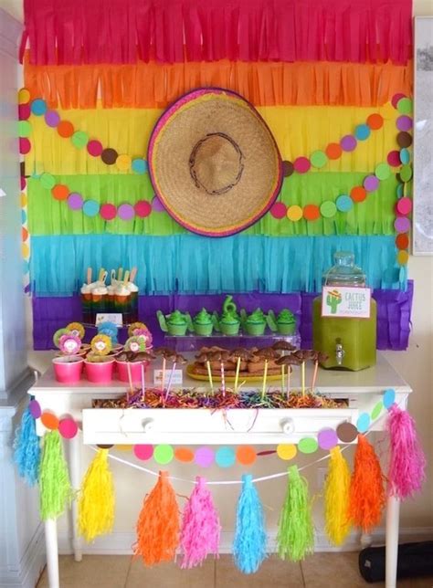 Colorful Fiesta Birthday Party | Kara's Party Ideas | Mexican birthday ...