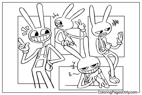 an image of cartoon characters coloring pages