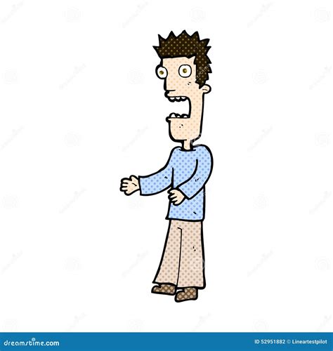 Comic Cartoon Man Freaking Out Stock Illustration - Illustration of ...