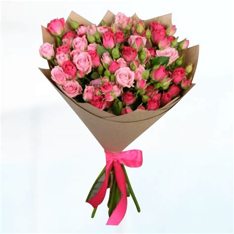 Bouquet of Mix Pink Spray Roses - Flower Delivery Dubai, UAE