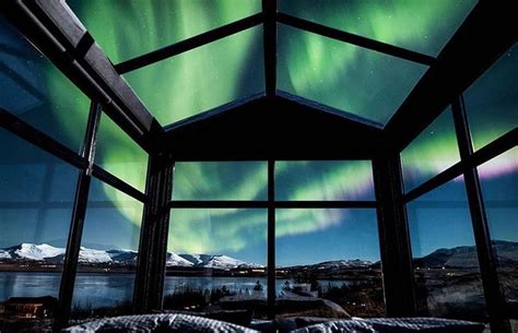Panorama Glass Lodge in Iceland Reykjavik, Glass Cabin, Glass House, Sky View, Aurora Borealis ...