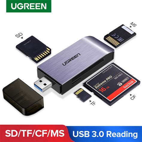 UGREEN SD Card Reader USB 3.0 High Speed CF Memory Card Adapter Support ...