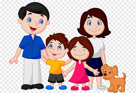 Familia de dibujos animados, familia, niño, fotografía, mano png | PNGWing