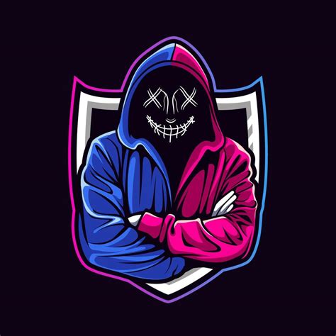 hacker mascot for sports and esports logo 5076592 Vector Art at Vecteezy