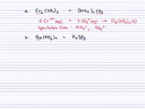 SOLVED:Write balanced net ionic equations for the reactions that occur in each of the following ...