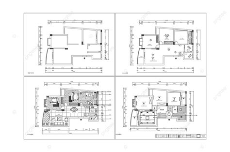 Cad Two Bedroom House Type Construction Drawing Template Download on ...