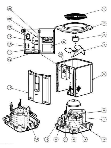 Hayward HeatPro Heat & Cool Heat Pump 115K BTU | HP31154T Parts | Pool ...