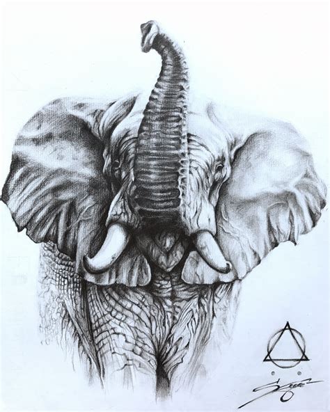 25K Sample Elephant Pencil Sketch Drawing With Creative Ideas - Sketch ...