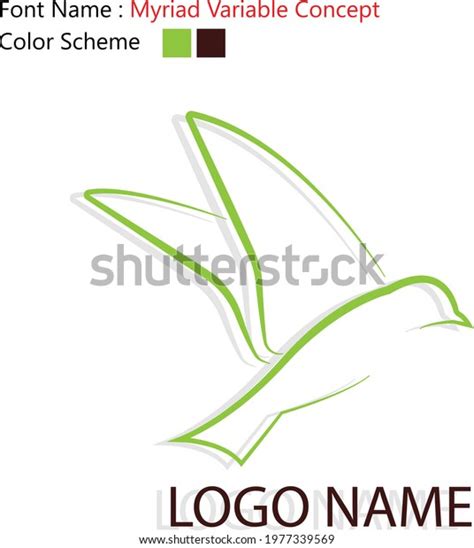 Green Baird Logo Design Stock Vector (Royalty Free) 1977339569 | Shutterstock