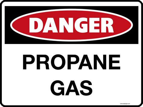 Danger Signs - Propane Gas - Property Signs