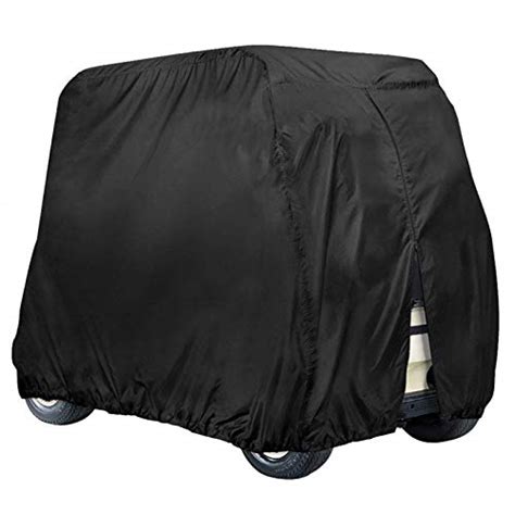 NEVERLAND 4 Passenger Golf Cart Cover, Waterproof Golf Cart Cover for EZ GO Club Car Yamaha Golf ...