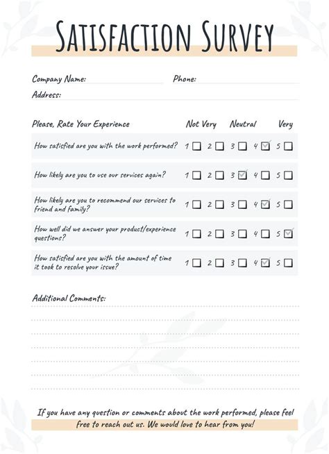 Satisfaction Survey Free Google Docs Template | Survey template ...