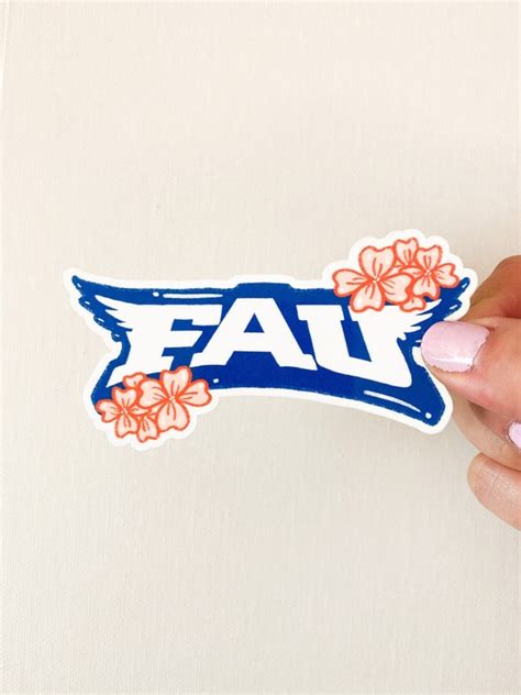 FAU Sticker FAU Owls Sticker FAU Logo Sticker Florida - Etsy