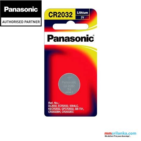 Panasonic CR2032 Lithium 3V Coin Battery