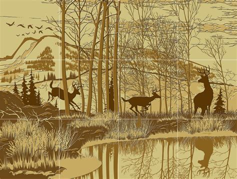 Whitetail Deer | Tile Murals | Designers Choice Tile