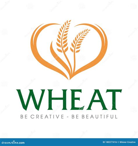 Wheat Grain and Wheat Rice Logo Inspiration Vector Stock Vector ...