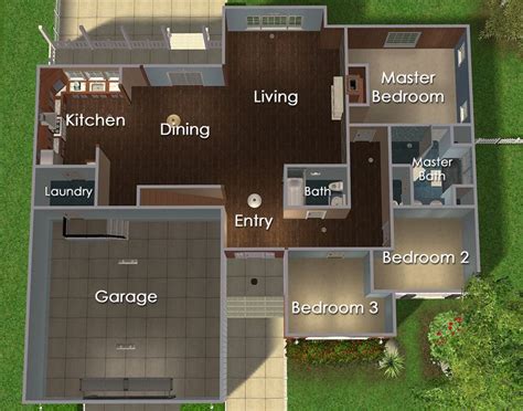 Sims 3 Mansion Blueprints