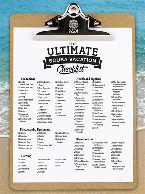 The Ultimate Scuba Vacation Packing List