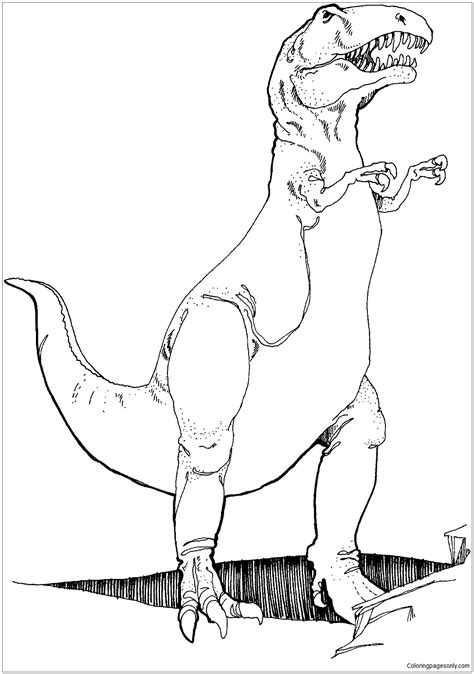 Tyrannosaurus T. Rex Coloring Page - Free Printable Coloring Pages