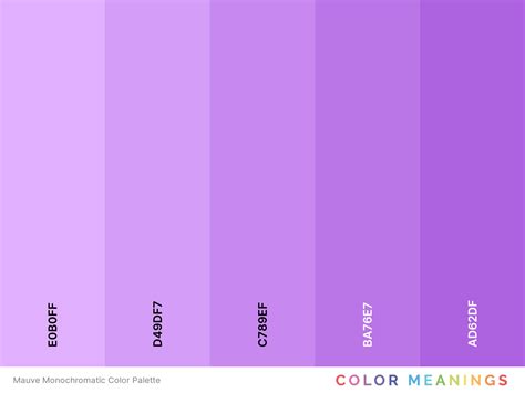 40 Monochromatic Color Palettes for Minimalistic Designs - Color Meanings