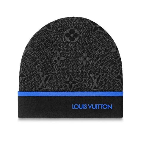 Louis Vuitton Monogram Beanie Blue - Depop