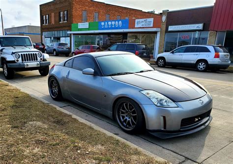 Out of storage with new wheels/tires and little lower : r/350z