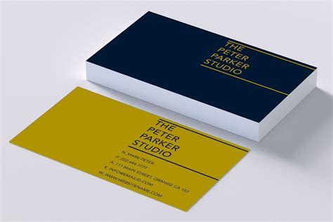 Rich colors elegant business card