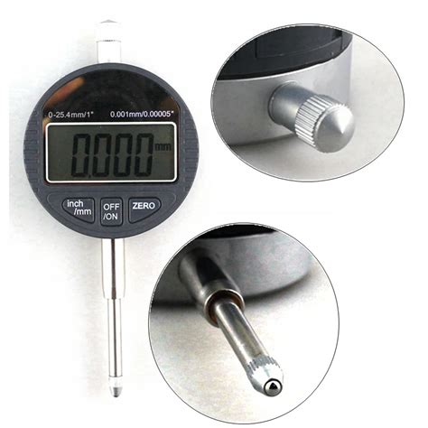 0 25.4mm/1" Electronic Depth Gauge Digital Micrometer 0.001mm ...