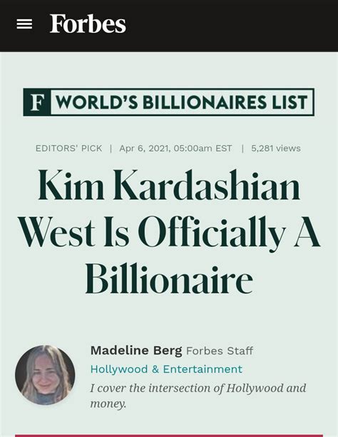 Kim Kardashian Officially On Forbes’ World’s Billionaires List – Empire