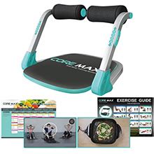 Amazon.com: Core Max 2.0 Smart Abs and Total Body Workout Cardio Home Gym , Teal/Grey : Sports ...