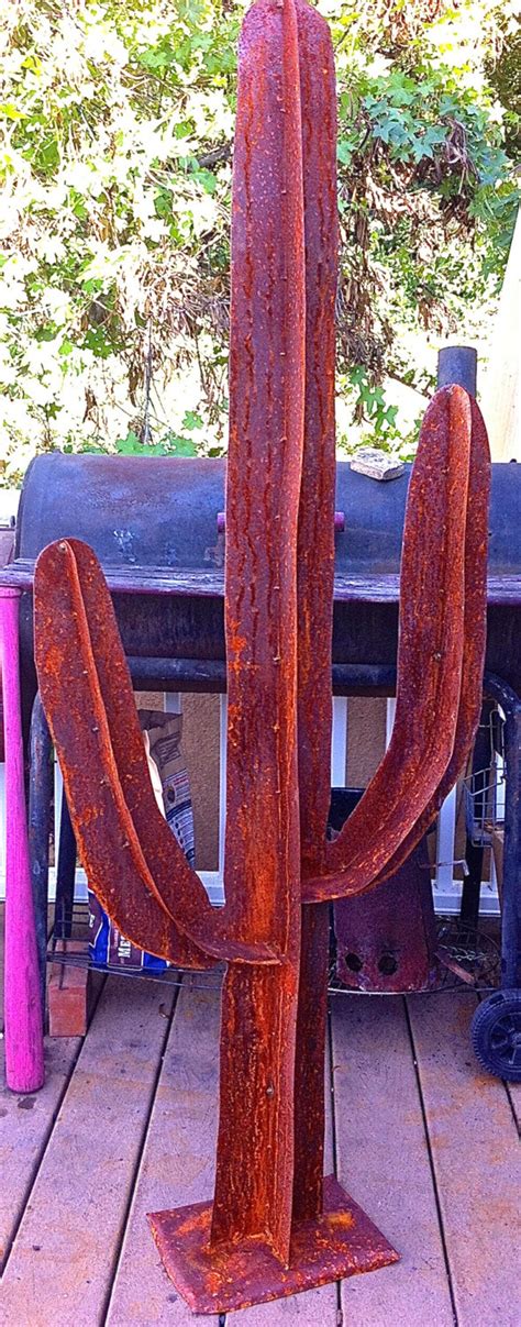 Saguaro Metal Cactus Cactus Sculpture,metal yard art,metal cactus ...