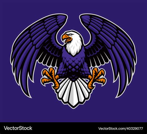 Eagle mascot Royalty Free Vector Image - VectorStock