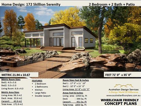 Skillion Roof House Plans: Your Perfect 2-bedroom, 2-bathroom Retreat With Raised Floor ...