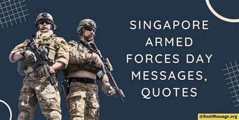 Singapore Armed Forces Day Messages, Quotes and Sayings