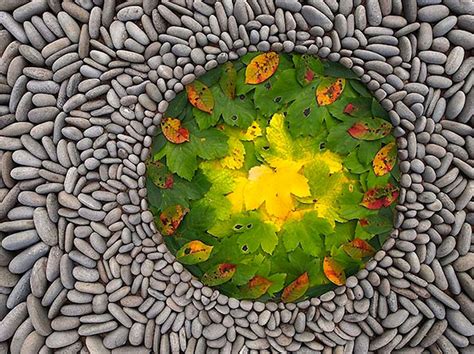 Rocks And Leaves Arranged Into Stunning Works Of Circular Land Art | DeMilked