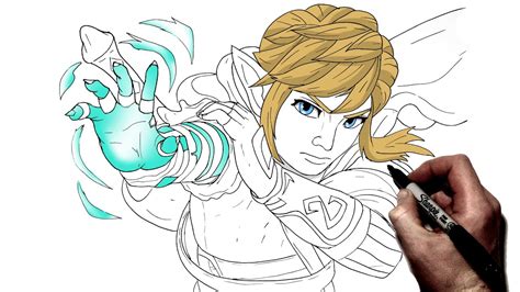 How To Draw Link | Step By Step | Zelda Tears Of The Kingdom - YouTube