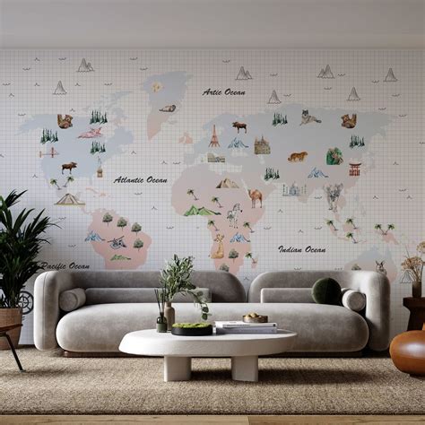 Kids Worldmap mural – It's my wall