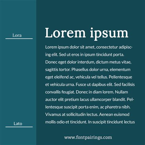 Lato Font Pairing - fontpairings.com