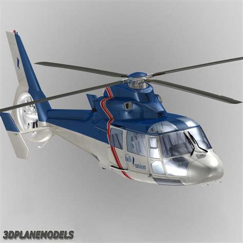 Eurocopter Dauphin Helicopter Interior 3d Model