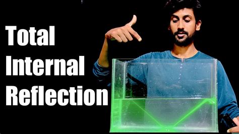 Total Internal Reflection experiment - YouTube