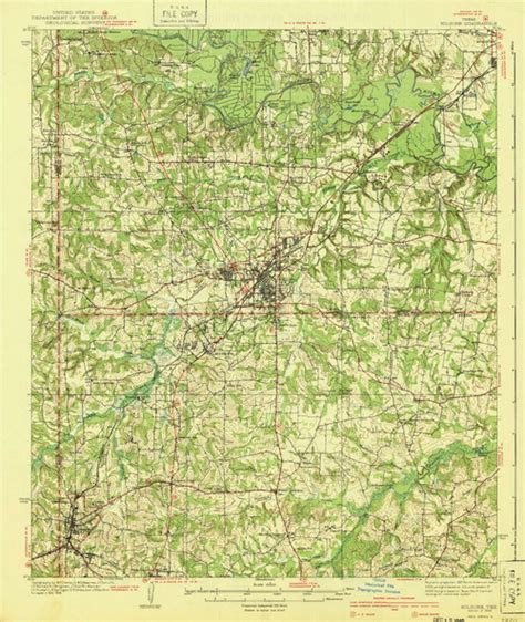 Kilgore, Texas 1940 () USGS Old Topo Map Reprint 15x15 TX Quad 110000 - OLD MAPS