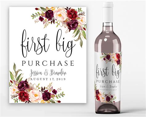 Printable Wine Label Template Wine Bottle Labels Bridal Wine - Etsy | Wine label template, Wine ...