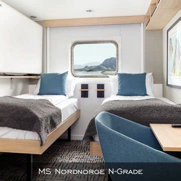 Hurtigruten Cabins Information – Coastal Cruises.