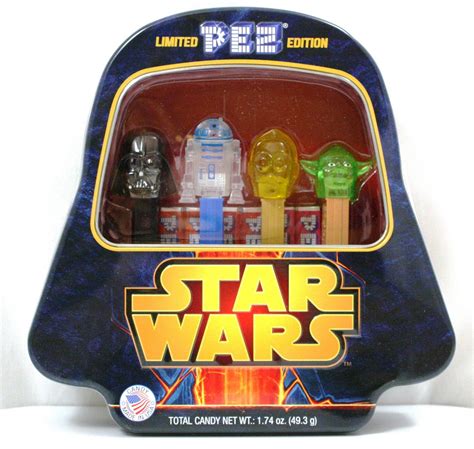 Star Wars Limited Edition Pez Dispenser Set of 4 w/Metal Tin & PEZ ...