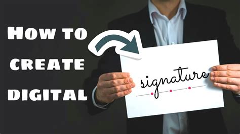 How to create Digital Signature - YouTube